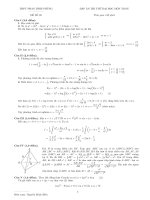 Dap an de thi thu so 03 