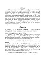 Phân tích, đánh giá quá trình việt nam ký kết và thực hiện một số hiệp định thương mại song phương 