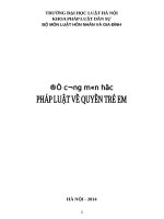 Đề cương môn học pháp luật quyền trẻ em 