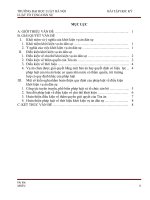 Học kỳ TTDS điều kiện khởi kiện vụ án dân sự và kiến nghị hoàn thiện pháp luật về vấn đề này 