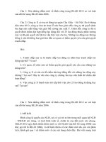 Bài tập học kì lao động (9đ) câu 1 nêu những điểm mới về đình công trong BLLĐ 2012 so với luật sửa đổi bổ sung BLLĐ năm 2006  