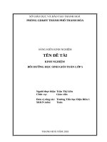 Kinh nghiệm bồi dưỡng và luyện thi toán kangaroo trên mạng internet cho học sinh lớp 5 