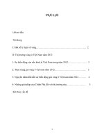 Giá vàng việt nam thực trạng, nguyên nhân và những giải pháp của chính phủ đối với thị trường này 