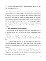 Giải quyết xung đột pháp luật về nội dung hợp đồng quốc tế theo quy định của pháp luật việt nam 