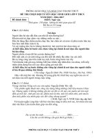 Đề thi HSG ngữ văn 8 năm 2016 2017 