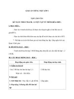 Giáo án Tiếng Việt 2 tuần 7 bài: Tập làm văn  Kể ngắn theo tranh. Luyện tập về thời khóa biểu