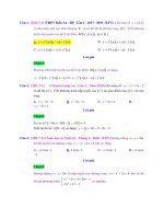 Ôn thi Toán THPT 2019 Bài Toán tiếp tuyền sự tiếp xúc