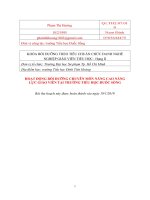 bài tiểu luận lớp GVTH hạng 2 Hường