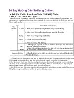 Sổ Tay Hướng Dẩn Sử Dụng Chiller