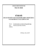 Sổ theo dõi hoạt động PCCC