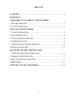 Bài học kì môn kĩ năng giao tiếp nghề luật phân tích kĩ năng thuyết trình trong giao tiếp  liên hệ với thực tiễn bản thân 