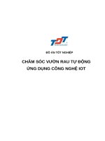 CHĂM sóc vườn RAU tự ĐỘNG ỨNG DỤNG CÔNG NGHỆ IOT (có code) 