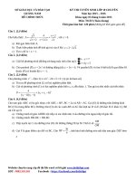 29  đề thi chính thức vào 10 môn toán   hệ chung   THPT chuyên quảng nam   năm 2015   2016 (có lời giải chi tiết) 