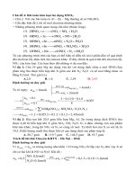 TỔNG ôn môn HOÁ ôn THI THPT QUỐC GIA