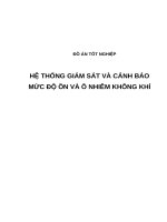 HỆ THỐNG GIÁM sát và CẢNH báo mức độ ồn và ô NHIỄM KHÔNG KHÍ (có code) 