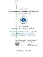 Đô án QTTB Sấy thùng quay