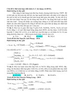 TỔNG ôn môn HOÁ ôn THI THPT QUỐC GIA THEO CHUYÊN ĐỀ