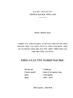 Nghiên cứu tính đa dạng và đề xuất giải pháp bảo tồn thực vật thân gỗ ở các sinh cảnh khác nhau tại xã thành công  khu bảo tồn thiên nhiên phia oắc – phia đén   tỉnh cao bằng 