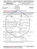 ĐỀ THI THỬ THPTQG 2019 môn TOÁN lần 1 (GIAI đoạn LUYỆN đề) 
