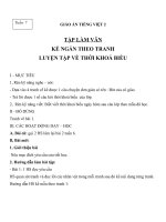 Giáo án Tiếng Việt 2 tuần 7 bài: Tập làm văn  Kể ngắn theo tranh. Luyện tập về thời khóa biểu