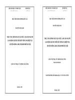 Thực thi chính sách tạo việc làm cho người lao động bị thu hồi đất nông nghiệp tại huyện đông anh, thành phố hà nội 