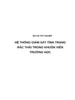HỆ THỐNG GIÁM sát TÌNH TRẠNG rác THẢI TRONG KHUÔN VIÊN TRƯỜNG học (có code) 