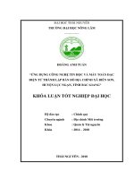 Ứng dụng công nghệ tin học và máy toàn đạc điện tử thành lập bản đồ địa chính xã biên sơn   huyện lục ngạn   tỉnh bắc giang 