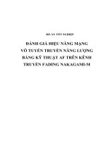 ĐÁNH GIÁ HIỆU NĂNG MẠNG vô TUYẾN TRUYỀN NĂNG LƯỢNG BẰNG kỹ THUẬT AF TRÊN KÊNH TRUYỀN FADING NAKAGAMI m  (có code) 