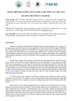 Thang điểm đo lường chất lượng cuộc sống tại việt nam EQ 5d 5l