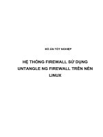 HỆ THỐNG FIREWALL sử DỤNG UNTANGLE NG FIREWALL TRÊN nền LINUX (có code) 