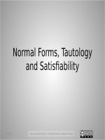 Discrrete mathematics for computer science 06normal forms 