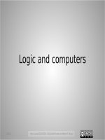 Discrrete mathematics for computer science 07logic and computers