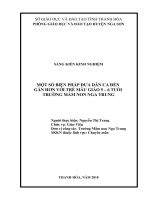 Mang dân ca đến gần hơn với trẻ 5 6 tuổi tại trường mầm non  