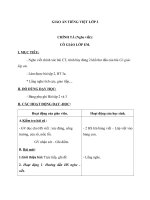 Giáo án Tiếng Việt 2 tuần 7 bài: Chính tả  Nghe viết: Cô giáo lớp em. Phân biệt uiuy, trch, iêniêng