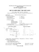 ĐỒ án môn học CHI TIẾT máy   thiết kế hệ thống dẫn động băng tải + bản vẽ(SVTH tô anh tuấn)