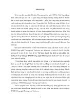 Kế toán doanh thu dịch vụ sửa chữa, bảo dưỡng ô tô tại Công ty TNHH Công nghệ Thương mại Techcom