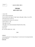 Giáo án Tiếng Việt 2 tuần 6 bài: Tập đọc  Mẩu giấy vụn