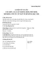 Giáo án Tiếng Việt 2 tuần 6 bài: Luyện từ và câu  Câu kiểu Ai là gì? Khẳng định, phủ định. Mở rộng vốn từ: Từ ngữ về đồ dùng học tập