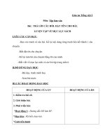Giáo án Tiếng Việt 2 tuần 5 bài: Tập làm văn  Trả lời câu hỏi. Đặt tên cho bài. Luyện tập về mục lục sách