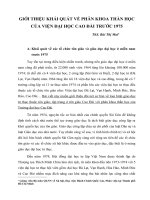 GIỚI THIỆU KHÁI QUÁT VỀ PHÂN KHOA THẦN HỌC CỦA VIỆN ĐẠI HỌC CAO ĐÀI TRƯỚC 1975