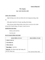 Giáo án Tiếng Việt 2 tuần 6 bài: Tập đọc  Ngôi trường mới