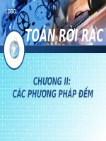 CÁC PHƯƠNG PHÁP ĐẾM (TOÁN RỜI RẠC, CẤU TRÚC RỜI RẠC)