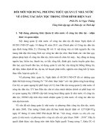 ĐỔI MỚI NỘI DUNG VÀ PHƯƠNG THỨC QUẢN LÝ NHÀ NƯỚC VỀ CÔNG TÁC DÂN TỘC TRONG TÌNH HÌNH HIỆN NAY