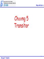 Transitor (NHẬP MÔN ĐIỆN TỬ)