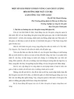 MỘT SỐ GIẢI PHÁP NÂNG CAO CHẤT LƯỢNG BỒI DƯỠNG CÁN BỘ LÀM CÔNG TÁC TÔN GIÁO