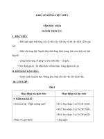 Giáo án Tiếng Việt 2 tuần 7 bài: Tập đọc  Người thầy cũ