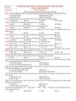 10  đề thi THPT quốc gia năm 2019 chuẩn bộ, ma trận lời giải chi tiết