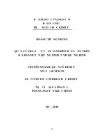 Quản lý nhà nước về giảm nghèo bền vững trên địa bàn huyện quảng ninh, tỉnh quảng bình 