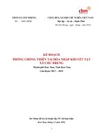 KẾ HOẠCH PHÒNG CHỐNG THIÊN TAI HÒA NHẬP KHUYẾT TẬT XÃ CHƯ HRENG Thành phố Kon Tum, Tỉnh Kon Tum