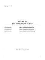 PHƯƠNG ÁN HỢP NHẤT DOANH NGHIỆP Công ty Cổ phần Tập đoàn Mai Linh